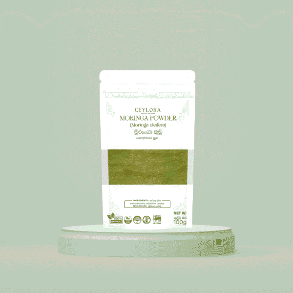 Pure moringa powder superfood supplement Sri Lanka drumstick leaves natural nutrition boost