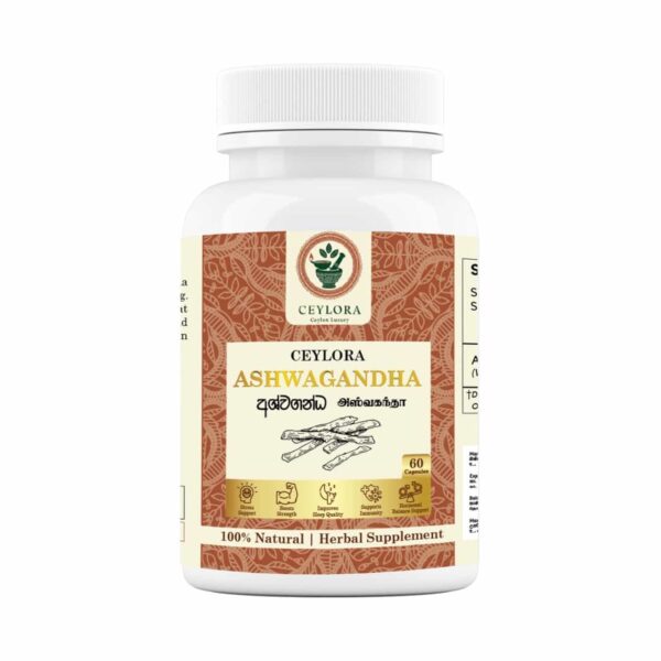 Ceylora Ashwagandha Capsules for stress, energy, and vitality support