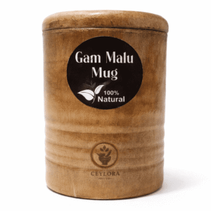 Ceylora Gammalu wooden mug made from Pterocarpus marsupium