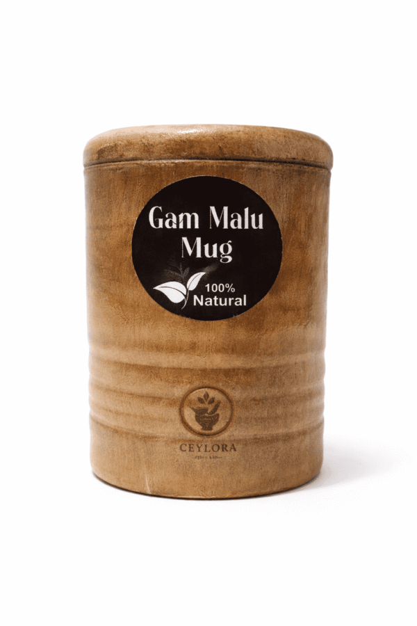 Ceylora Gammalu wooden mug made from Pterocarpus marsupium