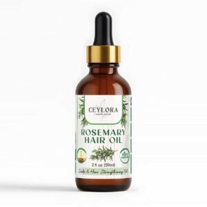 Ceylora Rosemary and Curry Leaf Hair Oil for hair growth and stronger ro