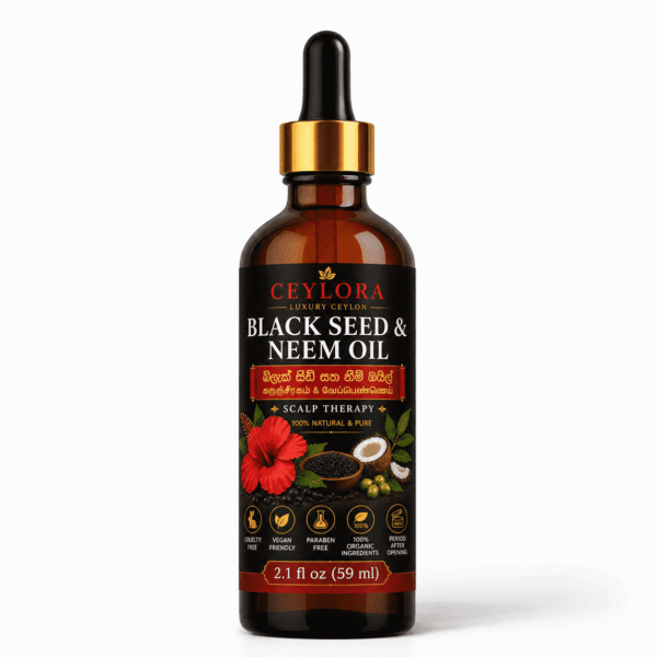 Ceylora Black Seed and Neem Oil for dandruff and scalp care