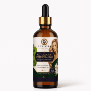 Ceylora Jasmine and Gotu Kola Hair Oil overnight leave-on conditioner