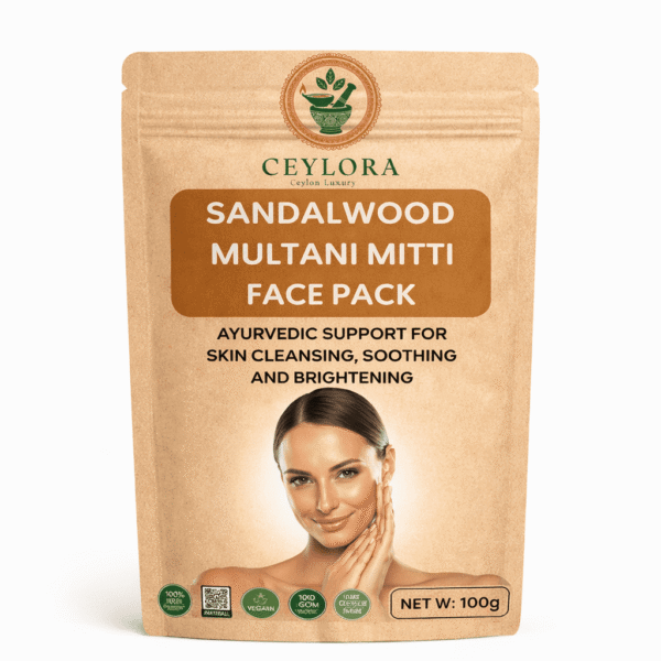 Sandal Multani Mitti Face Pack for deep cleansing and brightening
